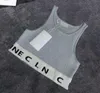 디자이너 탱크 탑 셔츠 자른 탑 셔츠 여자 니트 티 의류 knitted 스포츠 여자 요가 티 (Solice Vest Sleeveless Backless Tracksuit)