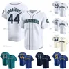 Seattle Julio Rodriguez Mariner Jersey Ken Griffey Jr. Ichiro Suzuki Cal Raleigh George Kirby Logan Gilbert Luis Castillo Luis Urias Mitch Haniger Jonatan Clase