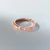 Bagues de cluster Sterling Sier Inlay Zircon Shell Pierre Géométrie Bague Ouverte Tendance Bijoux En Or Rose Pour Charme Femmes Fille Cadeau De Fête