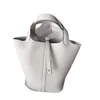 Shop-designed Bags Are Sold Cheaply High Version Basket Bag Genuine Leather Bucket Womens Handbag Large Capacity Cowhide