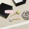 Fashion metal hair clips Classical big pearl hairpins 2C collection stampeds bobby pin women party wedding lovers gift