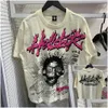 Mens T-shirts Hellstar Women Designer Cottons Tops T Shirt Man S Casual Luxurys Clothing Street Clothes Tees Drop Delivery Apparel DHQBK