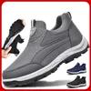 Chaussures décontractées homme marche respirant confortable toile conduite sans lacet plate-forme léger haut baskets hommes chaussures