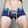 Underbyxor Superbody Mens DrawString Sexiga underkläder Boxare Högkvalitativa bomullshorts Penis Pouch Designade män