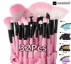 32 Stücke Kosmetik Make-Up Pinsel Set Powder Foundation Lidschatten Eyeliner Lippenpinsel Werkzeug Marke Make-Up Pinsel schönheit werkzeuge pincel ma8440592