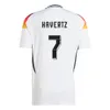 مشجعو لاعب الإصدار Euro 2024 ألمانيا كرة القدم جيرسي كروس Musiala Wirtz Havertz Reus Muller Rudiger Fullkrug 24 25 Home Home Away Shirt Men Kids Kit