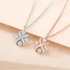 Halskette mit Kreuz-Anhänger: Designer-Markenschmuck für Damen und Herren, ideales Weihnachtsgeschenk für Paare