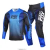 Ensemble d'équipement de course de Motocross Fox délicat, maillot et pantalon MX Combo Moto Cross Enduro, combinaison de vélo de montagne pour adultes