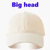 Top kapaklar büyük kafa pamuk beyzbol şapkası unisex yetişkin özel logo baskılı baba kadın açık hava spor güneş şapka
