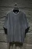 Herrt-shirts Designer Fashion Märke 2024 Ny halsringning Buckle Hole Ejressed Casual Loose Short Sleeved T-Shirt 1Q05