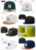2024 grossist 36 färger klassiska team marinblå färg på fält baseball monterade hattar street hip hop sport York full stängd design nnyy caps h5-3.15