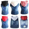 Abbigliamento per cani Giacca di jeans primaverile per cani di taglia piccola e media Felpe con cappuccio per cuccioli Jeans Cappotto con cappuccio Chihuahua Yorkie Beagle Abbigliamento Articoli per animali domestici