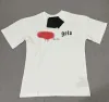 Erkek Bayan Tişörtler Göğüs Mektubu Lamine Baskı Kısa Kollu Lüks High Street Gevşek Büyük Boy Günlük T-Shirt 100% Saf Pamuk Üstleri Erkekler ve Kadınlar-Y4