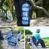 Camp Furniture Outdoor Portable Foldable Chair Fishing Backrest Chair Ultra Light Aluminum Backpack Folding Moon Chair YQ240315