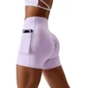 Lu Align Lemon Hip Yoga Scrunch NCLAGEN Shorts Lifting Sport Pocket Fiess Leggings Women Crossover Running Workout Dry Fit Gym Butt Lift J