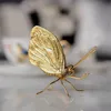 Ornement décoratif de papillon de fourmi d'or de cuivre d'artisanat en métal décoratif pour le décor d'art ornement de fourmi d'or décoration de bureau à la maison 240306