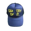 Designer Galleryes Caps Ball Capsamerican Dept Letter Lanvins Hat Gp Graffiti Mesh Truck Driver High Profile Trendy Baseball Cap Blue Fashion White