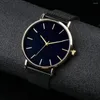 Horloges verkopen geen logo Eenvoudig dun minimalistisch polshorloge voor mannen en vrouwen Casual Unisex horloge jongen meisje magnetisch