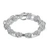 Linkarmbanden 925 sterling zilver 8 inch gevlochten drakenkoparmband voor vrouw modefeest bruiloft sieraden cadeau