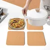 Masa Paspasları Cork Trivet 6 PC Yüksek Yoğunluklu Kalın Kare Kare Trivets Bulaşıklar için 8 inç Çok Fonksiyonlu Kullanımı Kolay