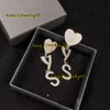 Stud Korte Dames Ontwerpers Stud Zilveren Letters Oorbel S925 Oorbellen Oorsteker 96cm lang Dames Designer Studs Metaal 2024 Oorbellen Sieraden Mode cadeau dameswinkels