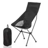 Camp Furniture Outdoor Folding Large Moon Pillow Aluminium Alloy Camping Barbecue Fishing Sketch Beach Chair YQ240315