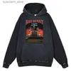 Erkek Hoodies Sweatshirts 2023 Kötü tavşan şarkıcısı serin hoodies Sonbahar Kış Günlük Stil Kazak Gevşek Büyük Boy Baskı Pamuk Üstleri Sokak Giyim Sweatshirt L240315