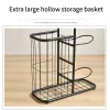 Racks Vertical 4Ball Storage Rack Ball Stand Garage Holder for Basketball Soccer Football Rugby Volleyball with A Large Basket