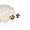 T Frühling Frauen Geschenk Vintage Gold Überzogene Stud Designer Marke Schmuck Box Verpackung Hohe Gefühl Liebe Paar Charme Ohrringe GG