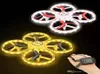 Le plus récent 3 en 1 RC Induction main montre contrôle gestuel Mini UFO Quadcopter Drone avec caméra LED lumière lévitation Induction Aircraf2355246