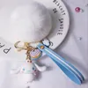 Cute Rabbit Keychain Anime Cartoon Penguin Toy Cute Pendant Doll Car Keyring Gifts for Girls and Children 2024