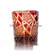 ワイングラスアンバーブラックライトニングエドキリコウイスキーグラスクリスタル日本のロイヤルカップ彫刻XOブランデータンブラーコニャックスニフターDHKL5