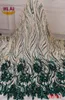 2019 de alta qualidade africano lantejoulas tecido renda francês líquido bordado tule tecido renda para vestido festa casamento nigeriano xy2651b29257479
