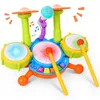 Ensemble de batterie pour enfants, tout-petits 1-3, instruments éducatifs musicaux pour bébés, jouets pour tout-petits, filles, microphone, activités d'apprentissage, cadeaux 240307