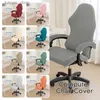 Stol täcker spelstol täcker Soild Color Computer Chase Case Thicken Elastic Boss Office Chair Protector med armstödet L240315