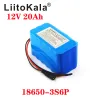 Liitokala 12v Batterie au lithium 20AH 30AH 40AH COURANT HIGHT COUVERTURE LAMPE AXÉON MOTEUR MOTEUR MOBILE BATTLE BATTLE