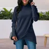 Felpe con cappuccio da donna Felpa con cappuccio con orlo incrociato irregolare di media lunghezza Donna Autunno Inverno Top Felpa con cappuccio ampia vestibilità Capispalla Streetwear