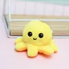 Cute flip plush doll octopus keychain backpack pendant