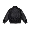 Motorcycle Letterman Baseball Pu Leather Coat OEM Custom Embroidery Bomber Varsity Jacket For Men 53