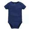 Hochwertiger Baby-Overall für Jungen, einfarbig, eng anliegender Anzug für Mädchen, rosafarbener einfarbiger Overall, ein Babyprodukt, 0–24 Monate, 240315