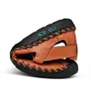 HBP غير العلامة التجارية Summer Sports Sandal مغلق أحذية الرحلات الشاطئية للرجل في الهواء الطلق بحجم كبير من الجلد المشي لمسافات طويلة