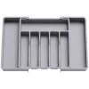 Organization Expandable Utensil Storage Box Kitchen Cutlery Tray Knife Holder Tableware Organizer Drawers Box Fork Spoon Divider Container