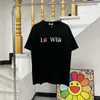 Męskie koszulki projektant Summer Nowa luksusowa moda Luojia Rok loong Limited Hafdery Letter Okoła szyja T-shirt 6G4U