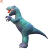 Outdooractiviteiten 10mH (33ft) met ventilator Opblaasbaar dinosaurusmodel Grote levensechte T-Rex-mascotte Jurassic Cartoon Dierenballonspeelgoed voor themaparkdecoratie