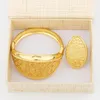 Bangle Luxury Bride 18K Gold Color Dubai مع صندوق للنساء