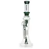 Reciclador de gran tamaño 18 pulgadas Hookah Water Tip Tip Tip Glass Gong Gong Water Bong con Pilar de 8 brazos reforzados Percolator de agua Pipes de agua