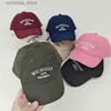 قبعات الكرة RICYGVM CORDUROY KIDS Baseball HAT رسالة أزياء للأطفال ذروتها CAP الخريف الشتاء الطويل BRIM SUN VISORS SOLD BANNETY240315