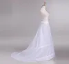 Novia enaguas underskirt saia de casamento deslizamento acessórios de casamento chemise 2 aros para uma linha cauda vestido anágua crinolin81604397882695