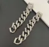 Boucles d'oreilles chaîne exagérée, mode rétro européenne et américaine, Clips d'oreille de luxe légers