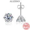 2 Carat 80mm D Color Stud Earrings for Women Fine Jewelry with GRA 100% 925 Sterling Sliver Diamond Ear Studs 240227